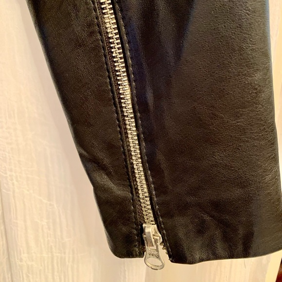 Argentinian Black Leather Moto Jacket - Picture 8 of 8